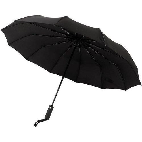 Faltbarer, schwarzer Regenschirm für Damen – mit UV-Schutz