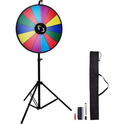 Famanu Glücksrad Preise-Wheel mit Standfuß - 46 cm