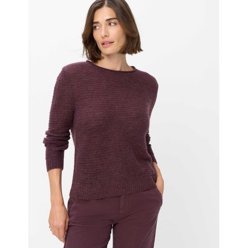 Brax Damen Strickpullover Style LESLEY blackberry violet, dunkles lila, Gr. 40