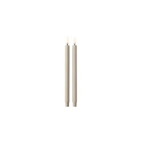 STOFF Nagel LED Stabkerzen Sand 2 Stück