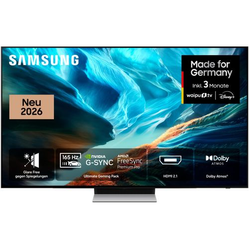 SAMSUNG OLED-Fernseher "GQ83S90HAE", Energieeffizienz: F (A-G), graphitschwarz, 83 ″, Fernseher, Antireflexion mit Glare Free, OLED HDR+, Gaming mit 165Hz, HDMI 2.1