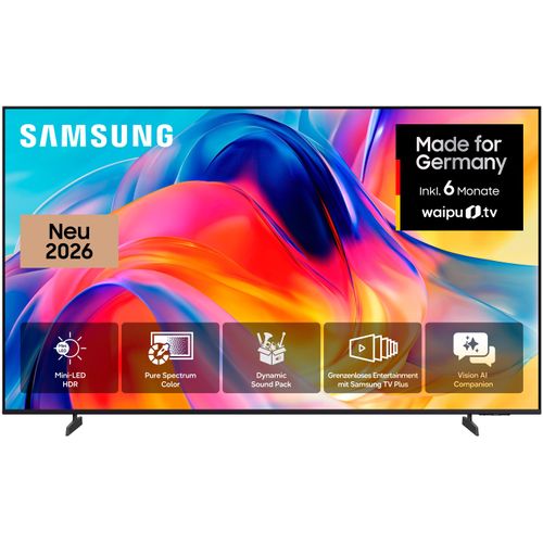 SAMSUNG Mini-LED-Fernseher "GU75M70HAU", Energieeffizienz: F (A-G), titan schwarz, 75 ″, Fernseher, Mini-LED HDR, Pure Spectrum Color, Dynamik Sound Pack, bis 144Hz
