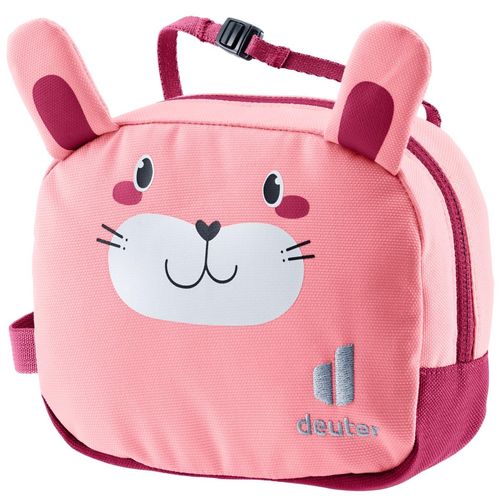 Kulturbeutel DEUTER "WASH BAG KIDS", Mädchen, Gr. B/H/T: 16cm x 12cm x 6cm, rosa (blossom, rasp), Polyester, unifarben, Taschen Kulturbeutel, für Kinder, mit geräumigem Hauptfach