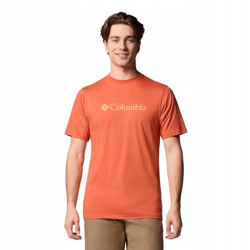 Columbia Heren Basis Logo T-Shirt (Oranje)