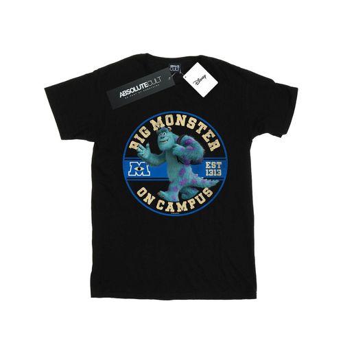 Disney Heren Monsters University Monster On Campus T-Shirt (Zwart)