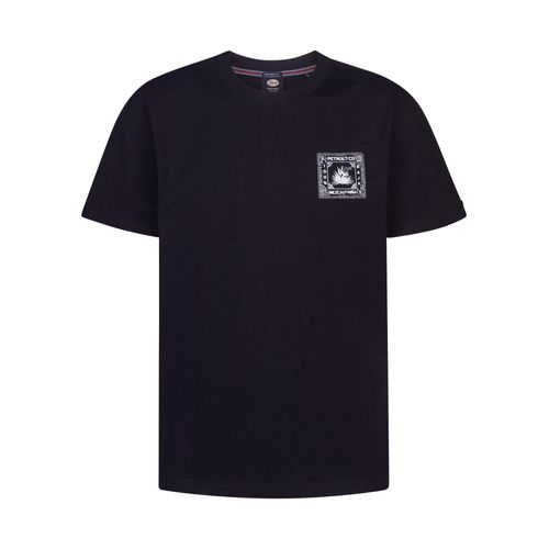 Petrol Industries - Heren T-shirt met rugprint Calor - Zwart