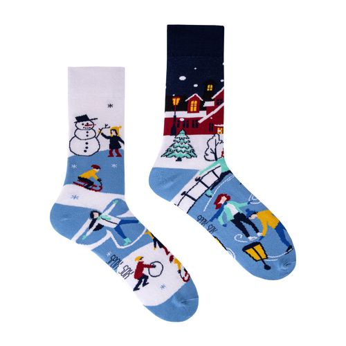 SPOX SOX - Novelty Mismatch Winter Activiteiten Sokken voor Heren en Dames - Winteractiviteiten