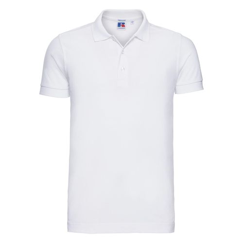 Russell Heren Rekken Korte Mouw Poloshirt (Wit)