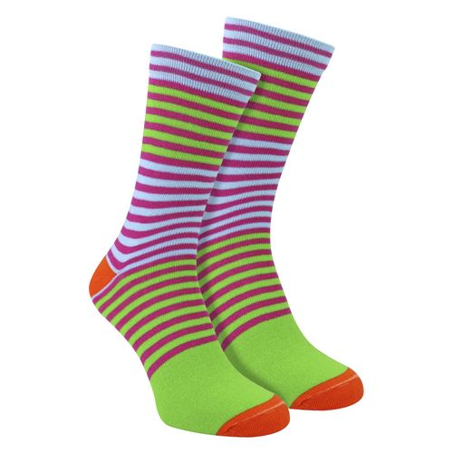 Mencap Mannen Novelty Katoenen Sokken | Kleurrijke Gestreepte Leus Leuk Cadeau