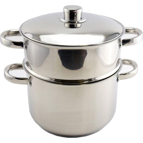 Royalty Line RL-C12L: Couscous-Topf aus 12 l Edelstahl