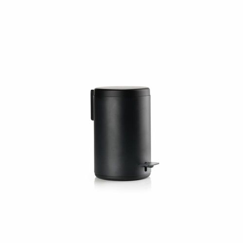 Zone Denmark Pedaleimer Rim, Treteimer, Mülleimer, Kosmetikeimer, Badeimer, Aluminium / ABS, Black, 3 L, 14652