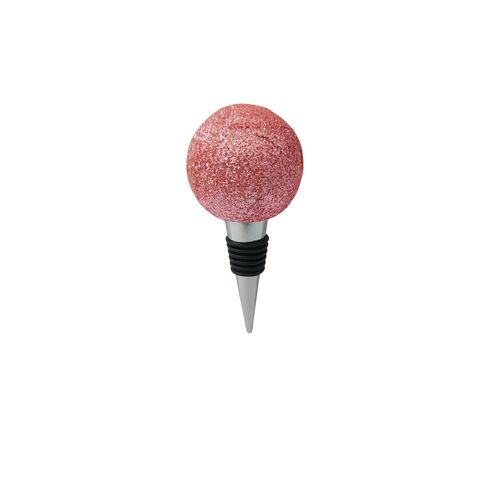 Flaschenverschluss AM DESIGN "Kugel", rosa (rose), B:5cm H:8cm L:5cm, Polyresin, Flaschenverschlüsse, 3er Set, 5x9 cm