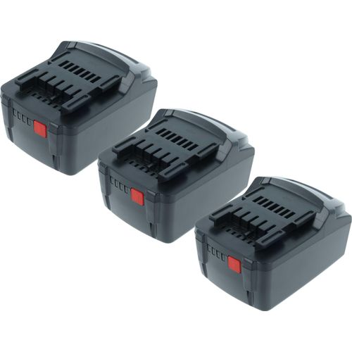 EXTENSILO 3x Akku kompatibel mit Edding Portable 12, LO-G-PO-12, Portable 25, Portable 50 Werkzeug (5000 mAh, Li-Ion, 18 V)
