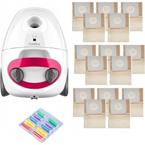Staubsauger mit Beutel 900 W Mit Vollbeutelanzeige + 15 Beutel Epa10 Amica