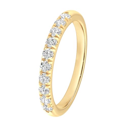 Diamantring ONE ELEMENT "Ring aus 585 Gold" Gr. 54, gold, Fingerringe, Damen, 54, 0,52 mit Brillanten, Diamantring, mit 10 Lab Grown Diamanten / Labordiamanten 0,52 ct