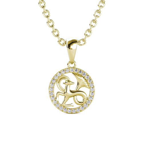 Steenbok Zodiac Hangers - Goud en Kristal