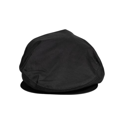 Dolce & Gabbana Zwarte Katoenen Newsboy Capello Cabbie Hoed
