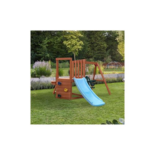 HOME DELUXE Spielturm mit Schaukel ROMI – 199 x 116 cm