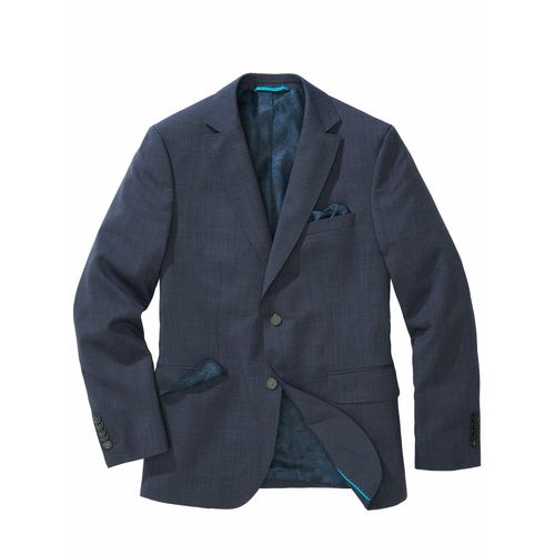 Mey & Edlich Herren Web-Art-Anzugsakko Blau 100 % Wolle