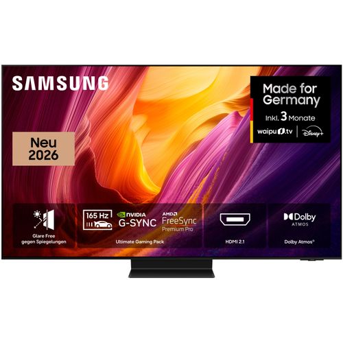 SAMSUNG OLED-Fernseher "GQ65S95HFT", Energieeffizienz: F (A-G), graphitschwarz, 65 ″, Fernseher, Antireflexion mit Glare Free, HDR pro, Ultimate Gaming Pack mit 165Hz