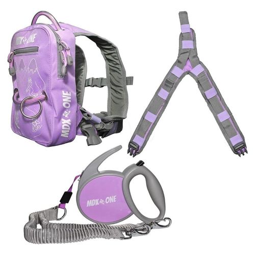 MDXONE Ski/Snowboard Sicherheitsleine für Kinder Rucksack The One lavender