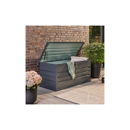 HOME DELUXE Metallaufbewahrungsbox MEGABOX XL - 126 x 56 cm 400l Anthrazit