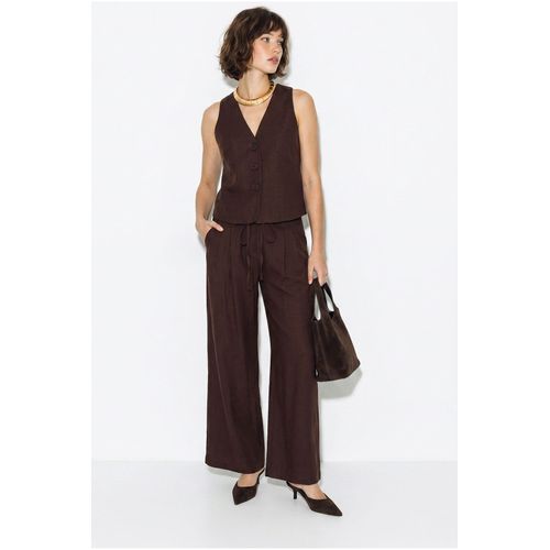 Katoenen Vest en Wagenwijd Broek Set