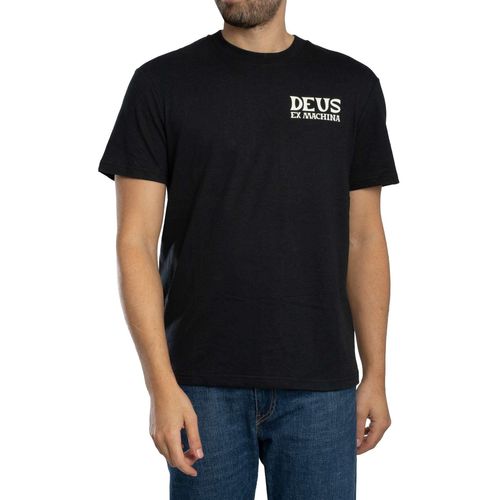 Deus Ex Machina T-Shirt Met Chinook-Rugprint, Zwart