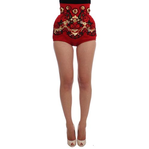 Hoge Taille Bloemembrode Korte Broek