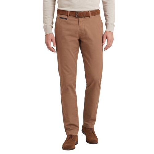 Gardeur BENNY-3 broek roestbruin effen katoen