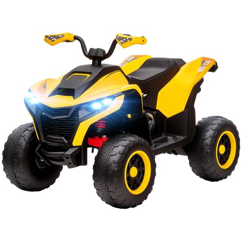 AIYAPLAY Elektro Quad für Kinder 12V Elektro Kinderquad mit 2 Motor 3-6km/h Gelb