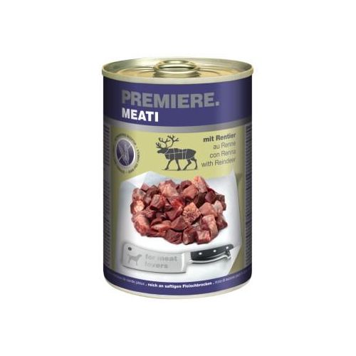 PREMIERE Meati Nassfutter Hund, Adult, Rentier 24x400 g
