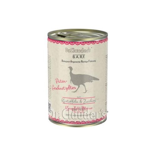 Dr. Clauder's B.A.R.F. Komplett Menue Putengeschnetzeltes 12x400 g
