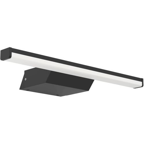 EGLO Spiegelleuchte "Regello-Z Spiegelleuchte, ZigBee 3.0, Bad Wandlampe, IP44, Lampe", schwarz, 1, H: 4cm, 1 Stk., Leuchten, Wand-/Deckenleuchte - L60 x H4 x AL13 cm - schwarz - 12W inkl., Spiegelleuchte