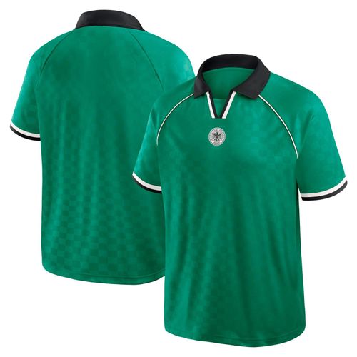 Fußballtrikot FANATICS "Fanatics Trikot DFB Deutschland Retro Fashion Jersey", Herren, Gr. M, grün (mehrfarbig), 100% Polyester, Trikots Fußballtrikot