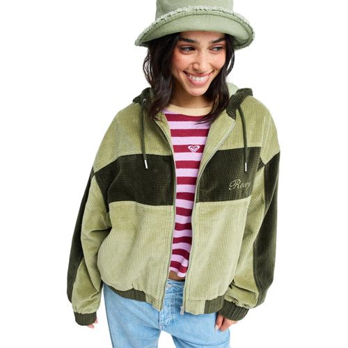 Roxy Damen Kordjacke Have A Blast Oil Green : L Größe: L
