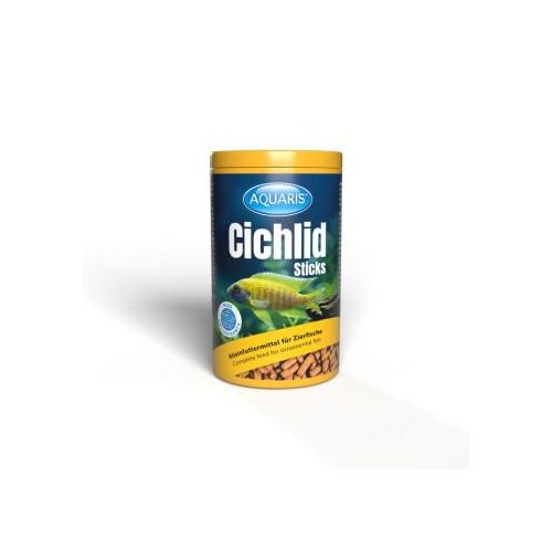AQUARIS Aquarium Fischfutter - Cichlid Sticks - 1 L
