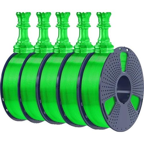 3D-Filament, 1,75 mm, umweltfreundlich, 1 kg, PETG Klar grün