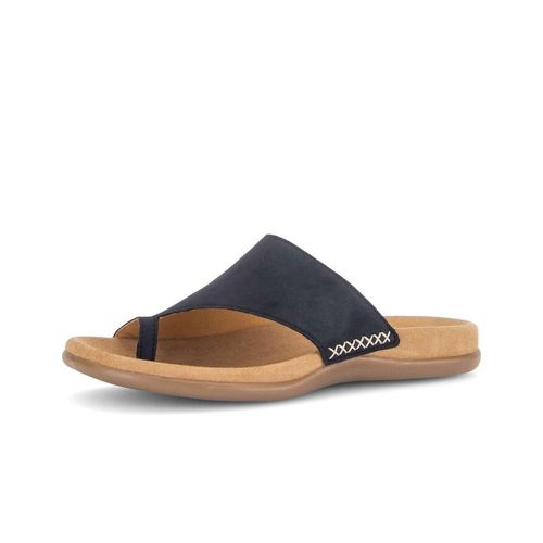 Zehentrenner GABOR "Zehentrenner", Damen, Gr. 43, blau, Schuhe Zehentrenner