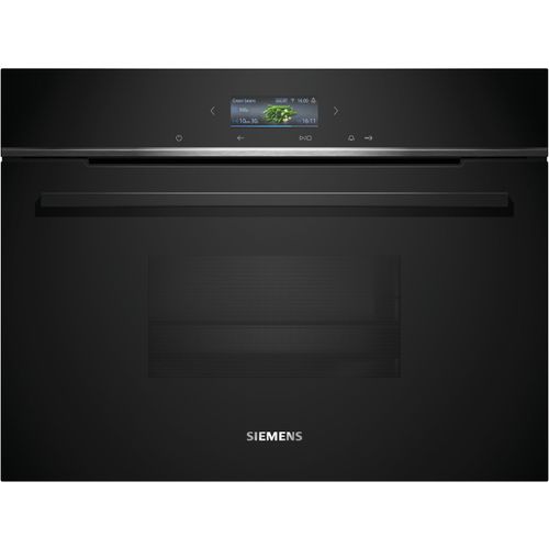 SIEMENS Einbau-Dampfgarer "CD714GXB1", schwarz, B:59,4cm H:45,5cm T:54,8cm, Dampfgarer, Smarter Kochassistent & gesundes, schonendes Dampfgaren