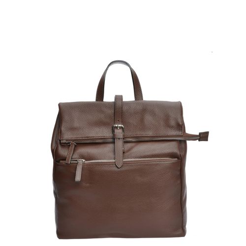 Anna Luchini Chocolade Rundleer Tas