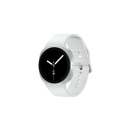 Samsung Galaxy Watch8 44 mm Aluminiumgehäuse silver am Sport Band M/L white [Wi-Fi]