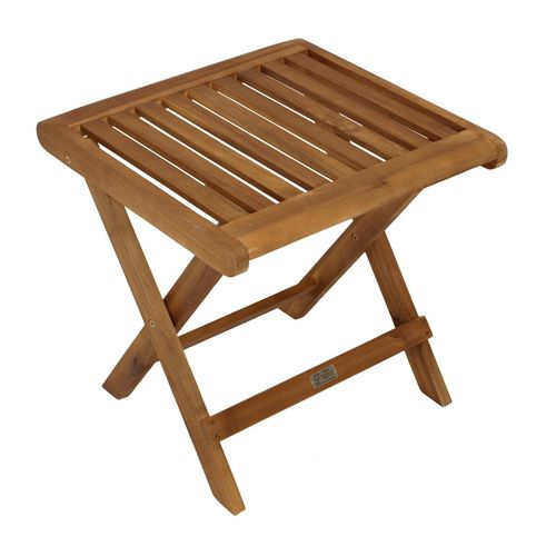 Klapphocker 45x45cm, Akazie geölt