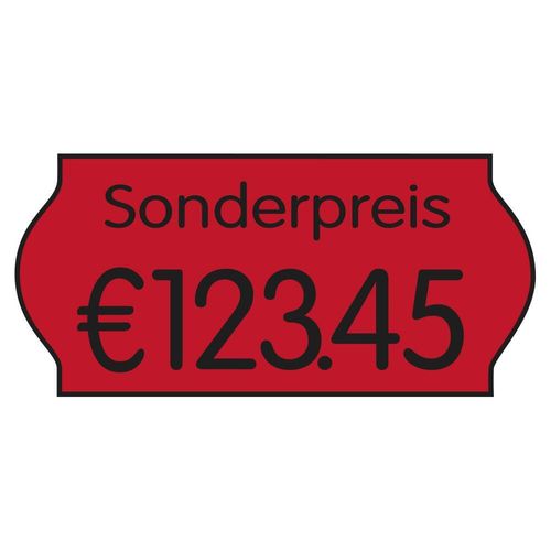 PrinterLabels AS Preisetiketten 26,0 x 12,0 mm