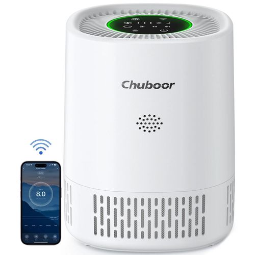 Luftreiniger - PJ07 HEPA-Luftreiniger - H13-True-HEPA-Filter - WLAN/Tuya-App - 23 dB - Für Räume bis 20 m² - Weiß