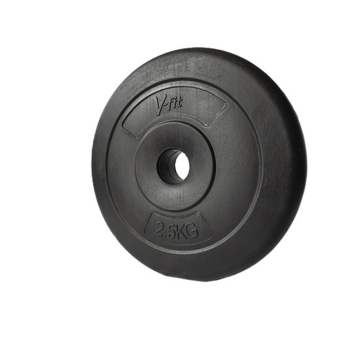 Hantelscheiben V-FIT "Hantelscheibe 2,5 kg", schwarz, Hantelscheiben, 5 kg