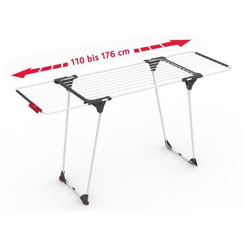 Wäscheständer VILEDA "Vileda EXTENSIVE Wäscheständer", weiß, B:176cm H:90,5cm T:60,4cm, Stahl, Wäscheständer, flexibel ausziehbare Flügel