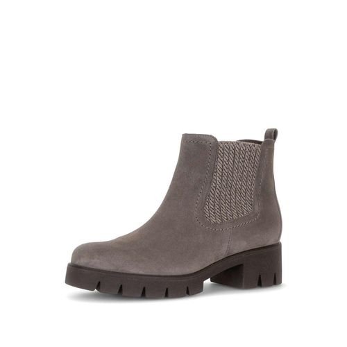 Chelseaboots GABOR "Chelsea Boot", Damen, Gr. 35,5, grau, Schuhe Chelseaboots