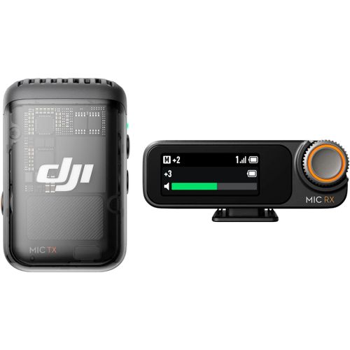 DJI Mikrofon "Mic 2 (1 Sender + 1 Empfänger)", schwarz, B:3,09cm H:2,18cm T:4,6cm, Mikrofone
