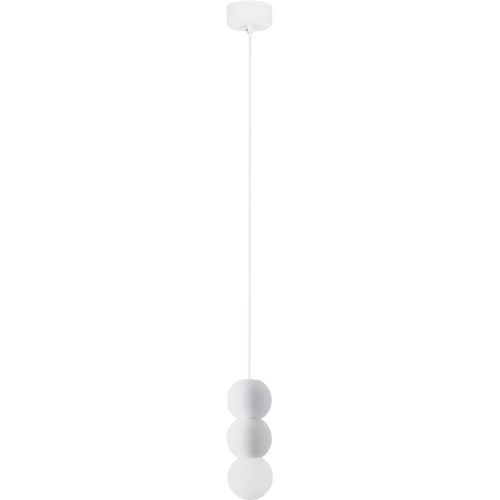 NOVA LUCE Pendelleuchte "ZERO", weiß, 1, Ø 8cm H: 115cm, 1 Stk., Leuchten, Pendelleuchte